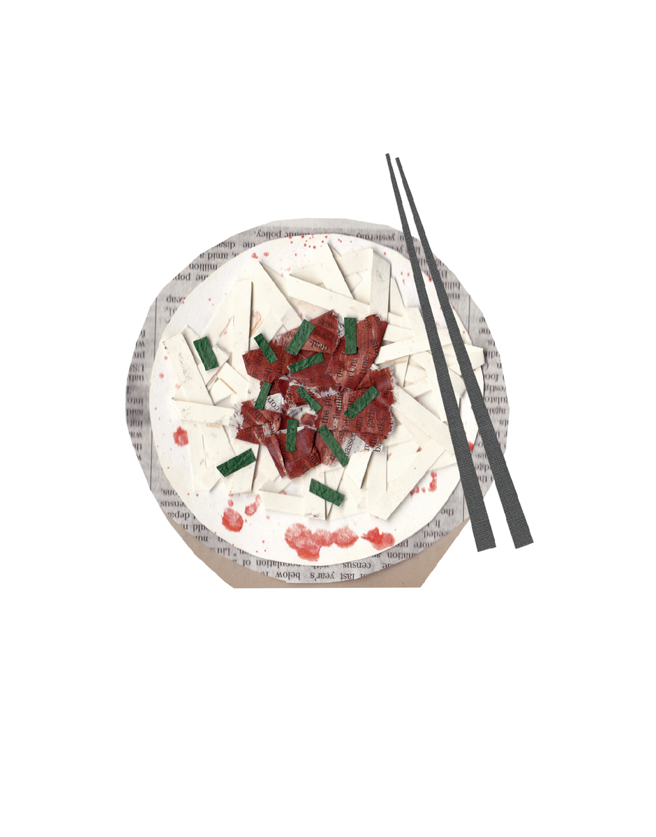 辣味肉末豆漿涼麵