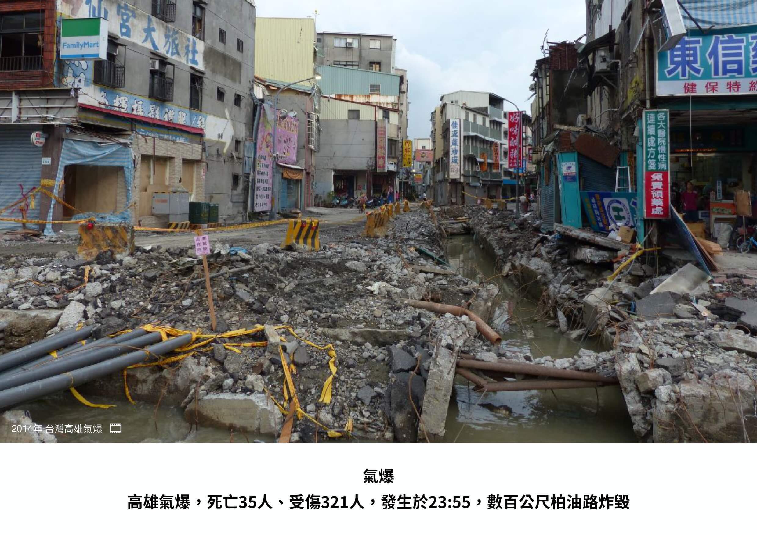 2014年高雄氣爆紀錄照片