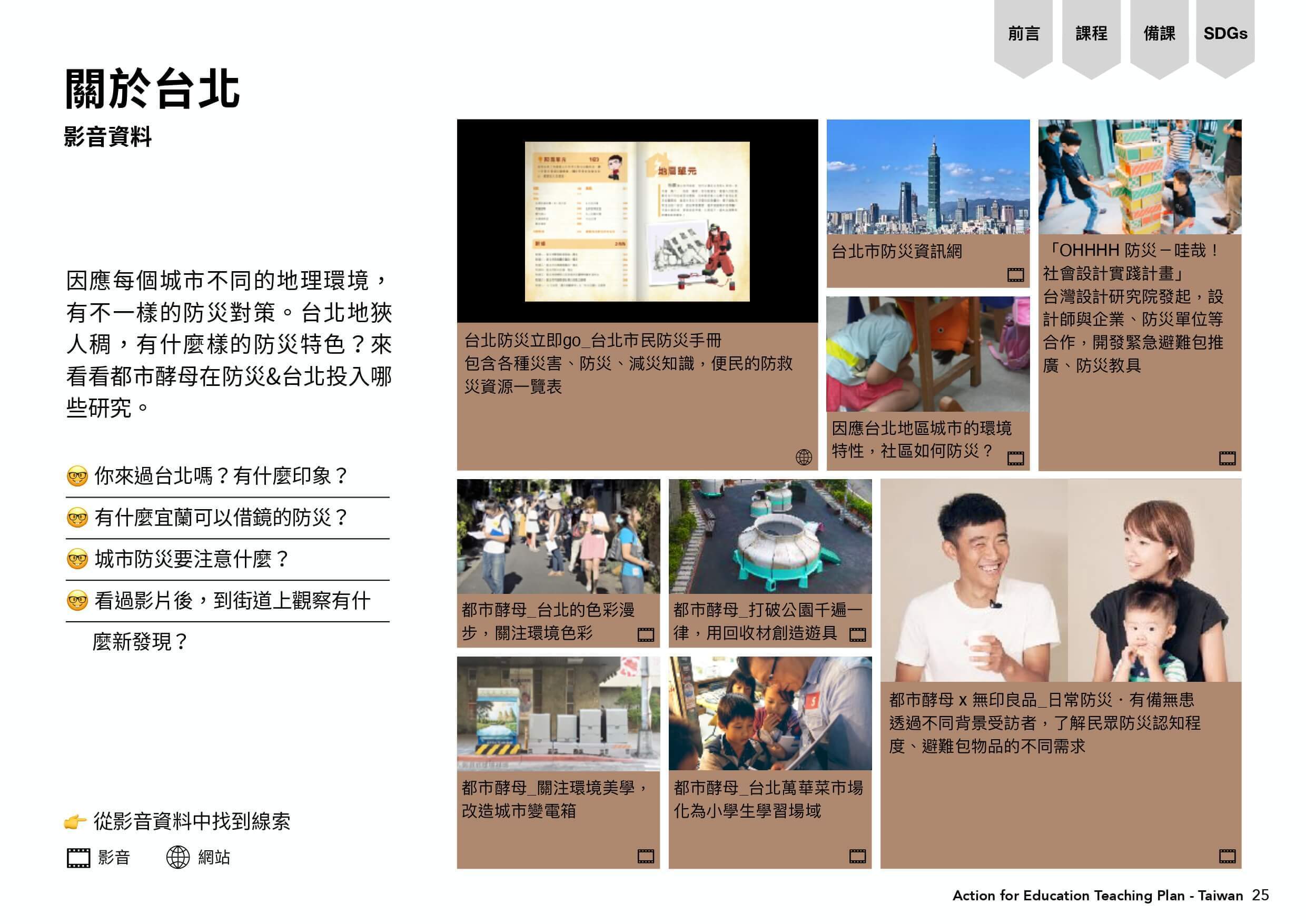 關於台北的影音資料集成