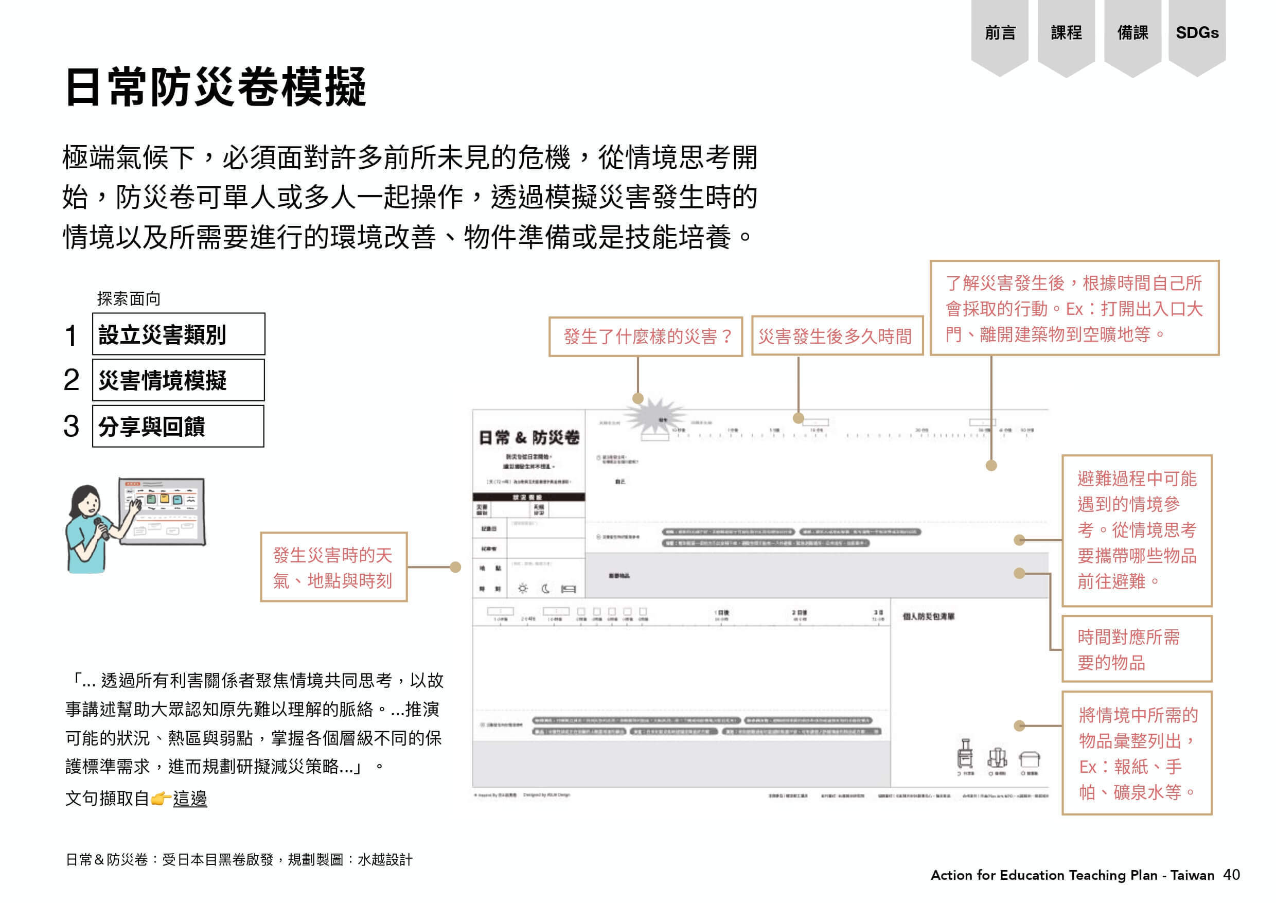日常防災卷模擬製作