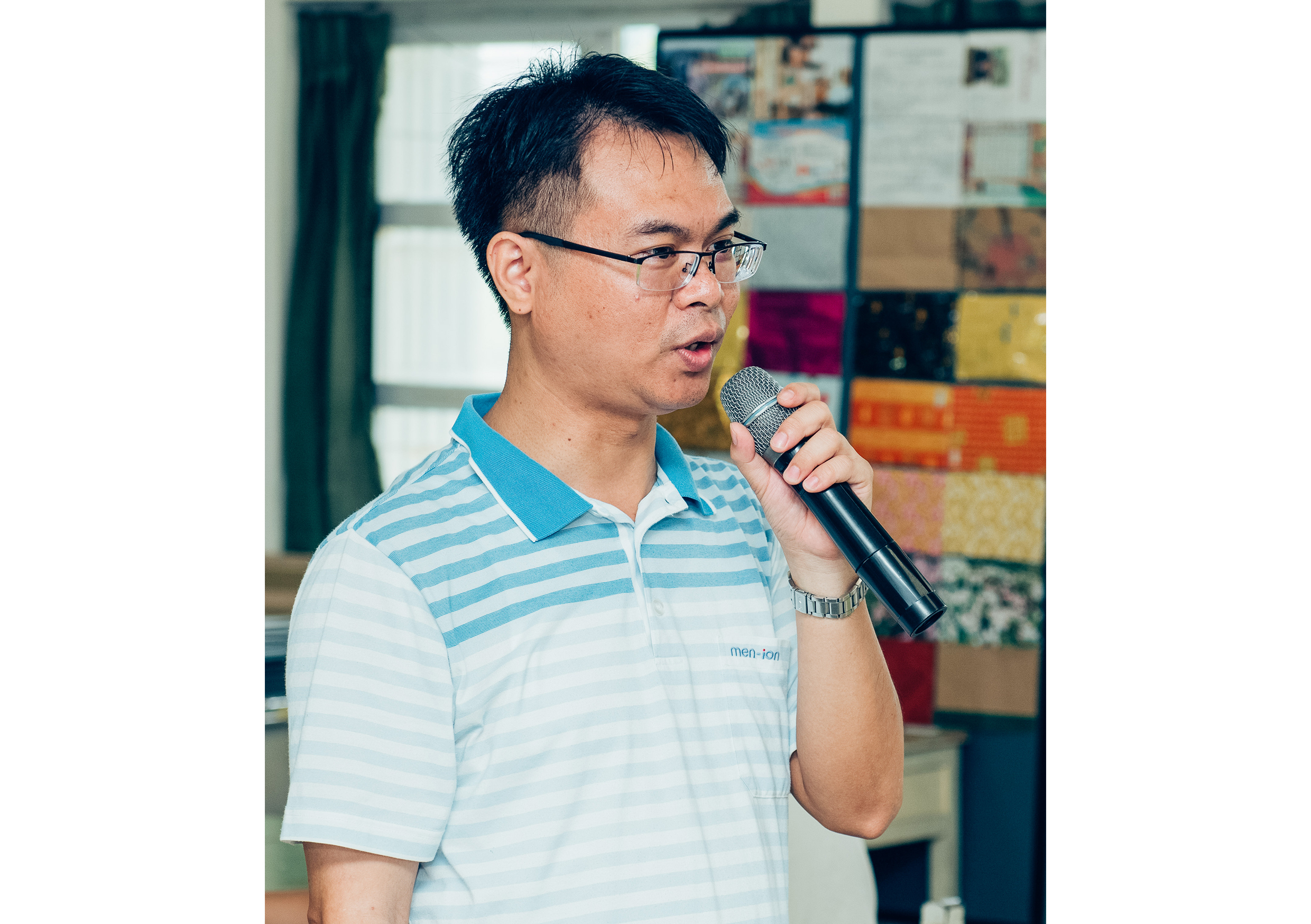 張銘修教師著polo衫個人照