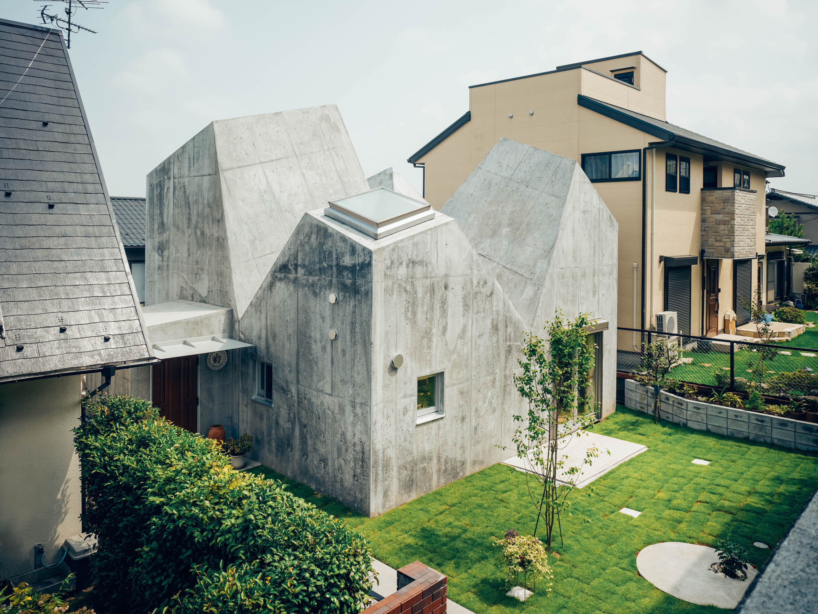 House in Kohoku的外觀